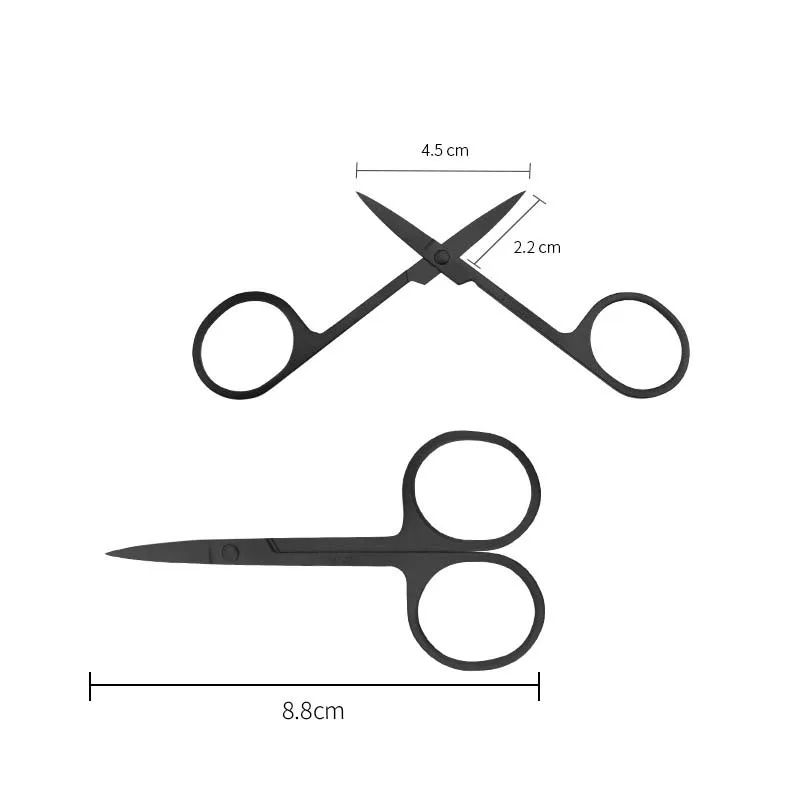 

Scissor Professional Scissor Manicure For Nails Eyebrow Nose Eyelash Cuticle Scissors Curved Pedicure Makeup Tool