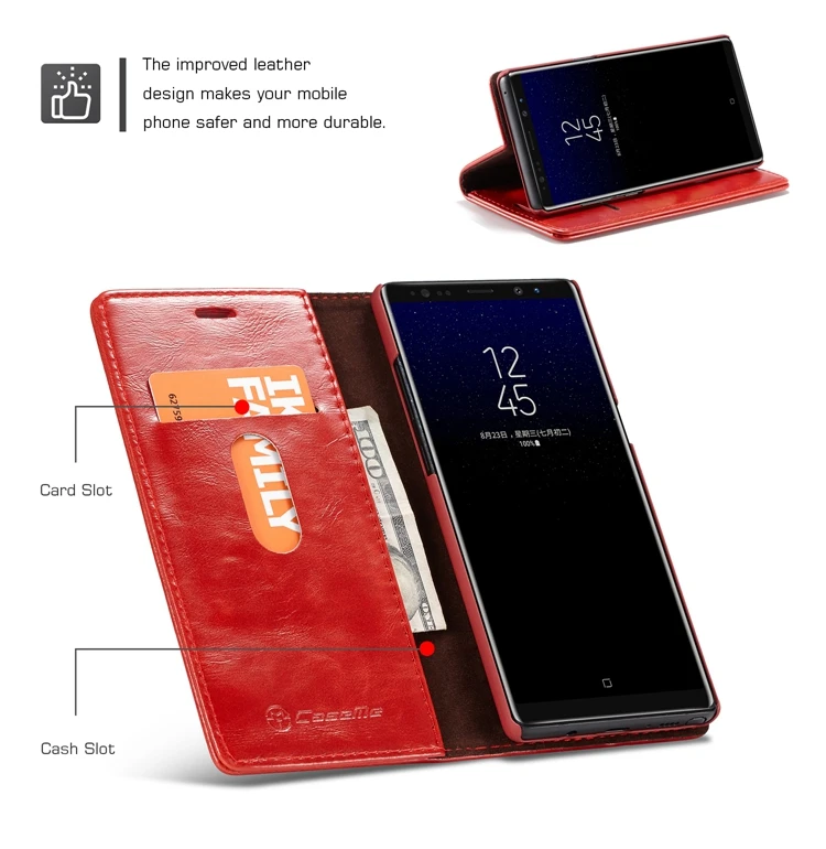 Бизнес флип для samsung Galaxy Note 8 чехол из искусственной кожи Мягкий Силиконовый Футляр чехол для samsung Galaxy Note 8/Note 9 чехол