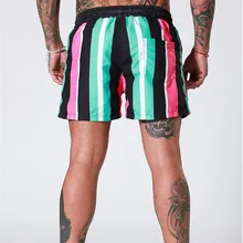 GYMLOCKER шорты для спортзала 3D полосатые короткие брюки повседневные шорты для бега спортивные брюки для фитнеса мужские спортивные шорты для тренировок