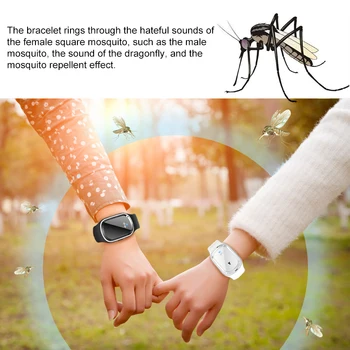

2020 Anti Mosquito Insect Pest Bugs Repellent Wrist Bracelet With LED Time Display Silicone Wristbands Pest Control Products