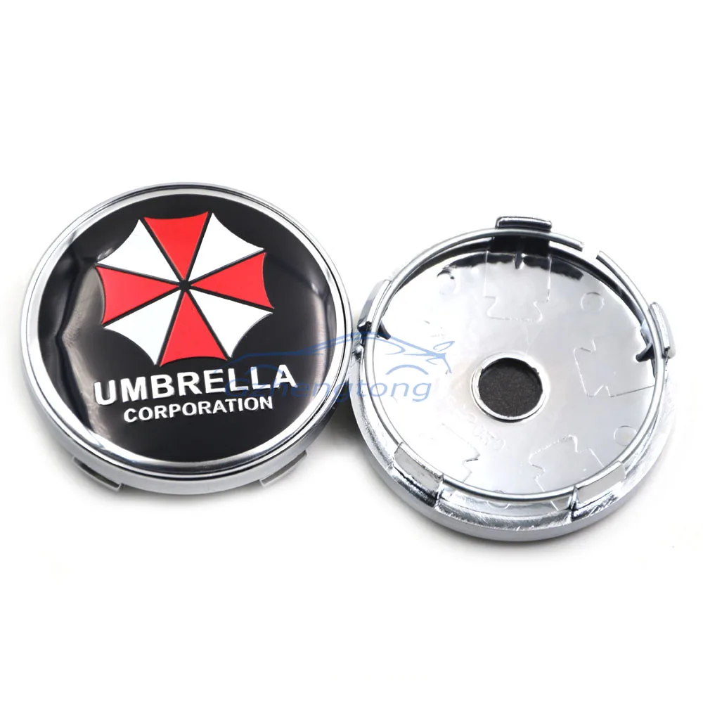 Silver 60mm 4x Batman Wheel Centre Cap Set High Quality BAT Hub Caps Blue
