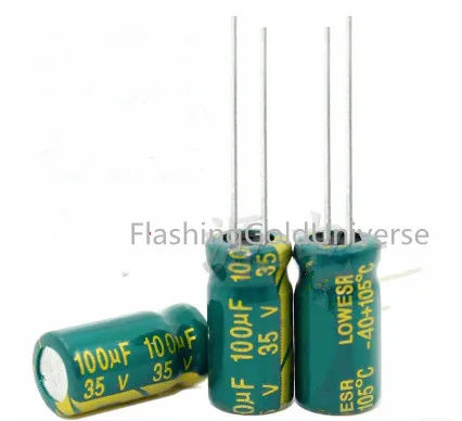 

35V 100UF 100UF 35V High frequency low resistance Electrolytic Capacitors Size:6*12 best quality New origina