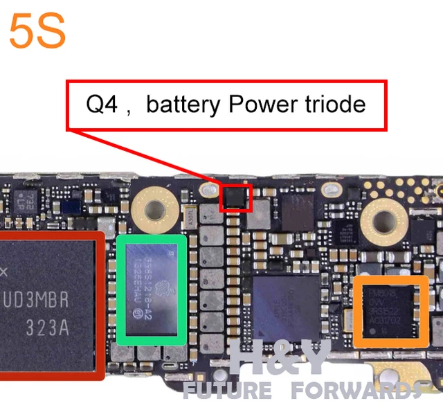 2PCS/LOT Original! Q4 ic For iphone 5S battery Power