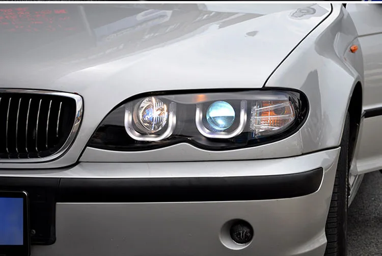 AKD автомобильный Стайлинг для E46 фары 2002-2006 320i 318i 323i 325i фары DRL Hid головной фонарь Ангел глаз биксеноновый луч аксессуары