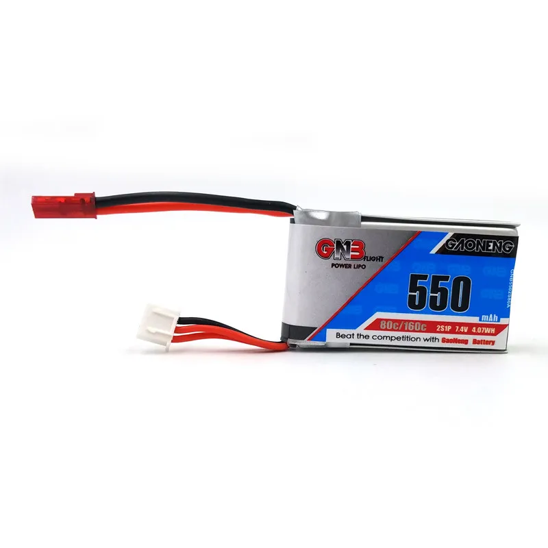 2 шт. GNB 550mAh 2S 7 4 V 80C/160C Lipo батарея JST XT30 разъем для Emax babyhawk Micro aircraft Mini Quadcopter FPV Racing