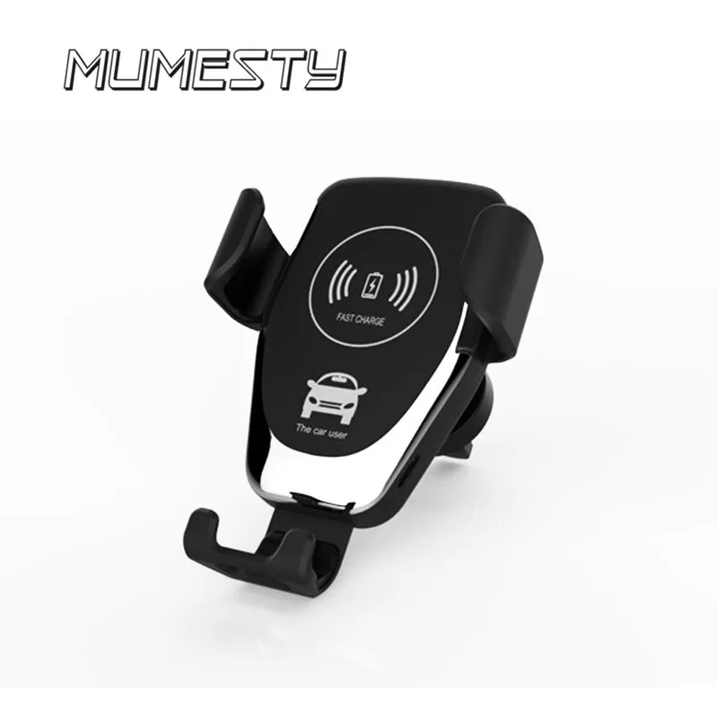 

MUMESTY Car Wireless Charger For iPhone Xs Max XR X Samsung Intelligent Infrared Sensor Fast Wirless Charging Car Phone Holder
