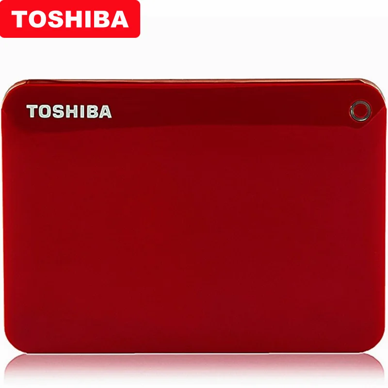 Toshiba Canvio передовые V9 USB 3,0 2," 1 ТБ 2 ТБ 3 ТБ HDD Портативный внешний жесткий диск мобильный 2,5 для портативных компьютеров - Цвет: Красный