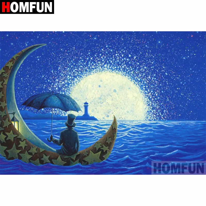 Homfun Full Square Round Drill 5d Diy Diamond Painting Moon Boat 3d Diamond Embroidery Cross Stitch Home Decor A18611 Diamond Painting Cross Stitch Aliexpress See more of moon boot on facebook. aliexpress