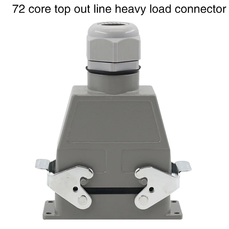 Сверхмощный разъем 72-core прямоугольной формы холодного отжима hdc-hdd-072 авиации розетка промышленных водонепроницаемый разъем 10A - Цвет: top line