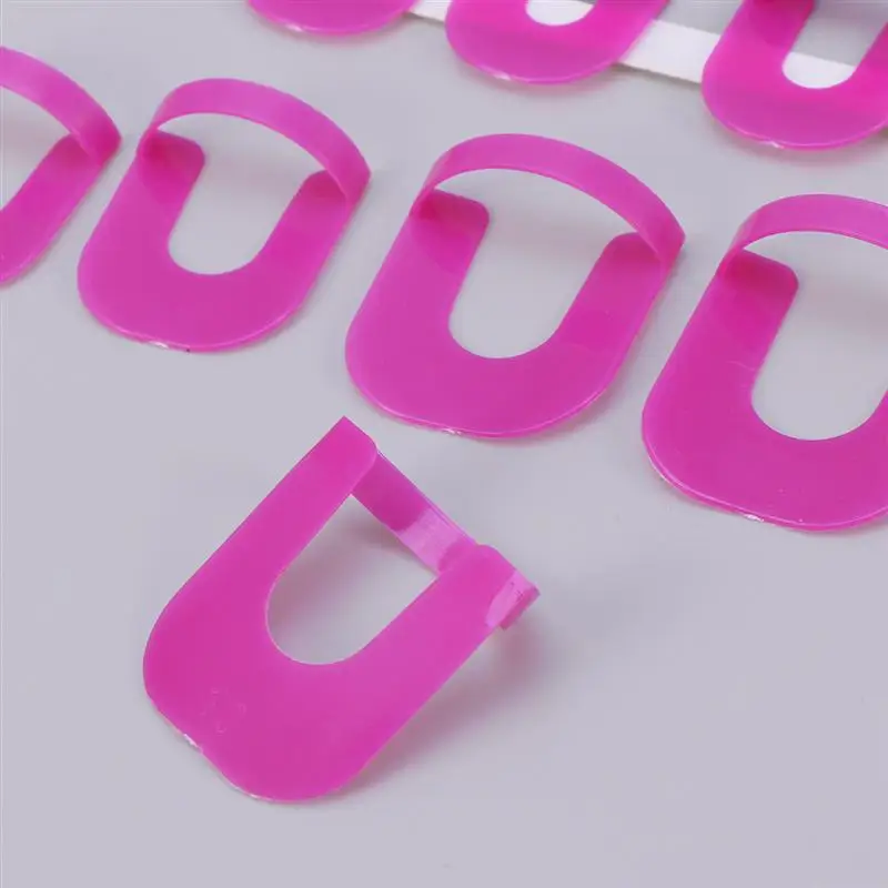 RUIMIO 52 шт лак для ногтей против перелива Клип Маникюр Щит протектор инструменты для дизайна ногтей(розовый