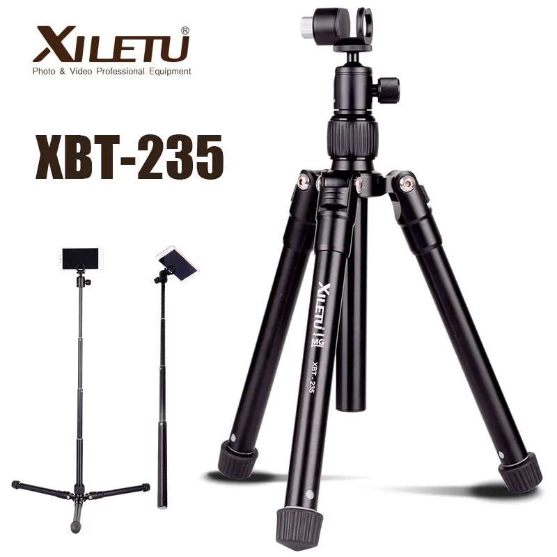 XILETU XBT-235 3in1 расширение палка для селфи и мини штатив Стенд с держатель телефона смартфонов, DSLR беззеркальных камера