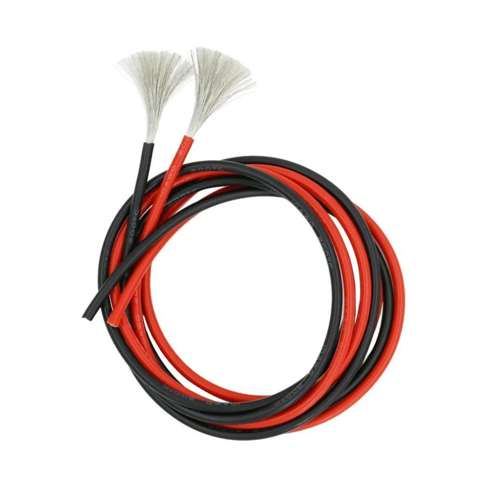 BNTECHGO 10 Gauge Silicone Wire Ultra Flexible 6 Feet high Temp 200 deg C 600V 10 AWG Silicone Wire 1050 Strands of Tinned Copper Wire Stranded Wire Model Battery Cable Black and Red Each Color 3 ft bntechgo.com