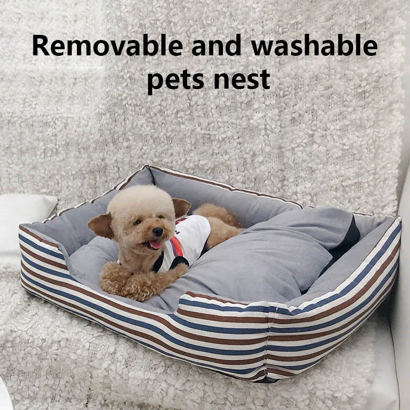

1 Pcs Pet Dog Puppy Cat Nest Bed Detachable Soft For Spring Summer Autumn Winter Hogard