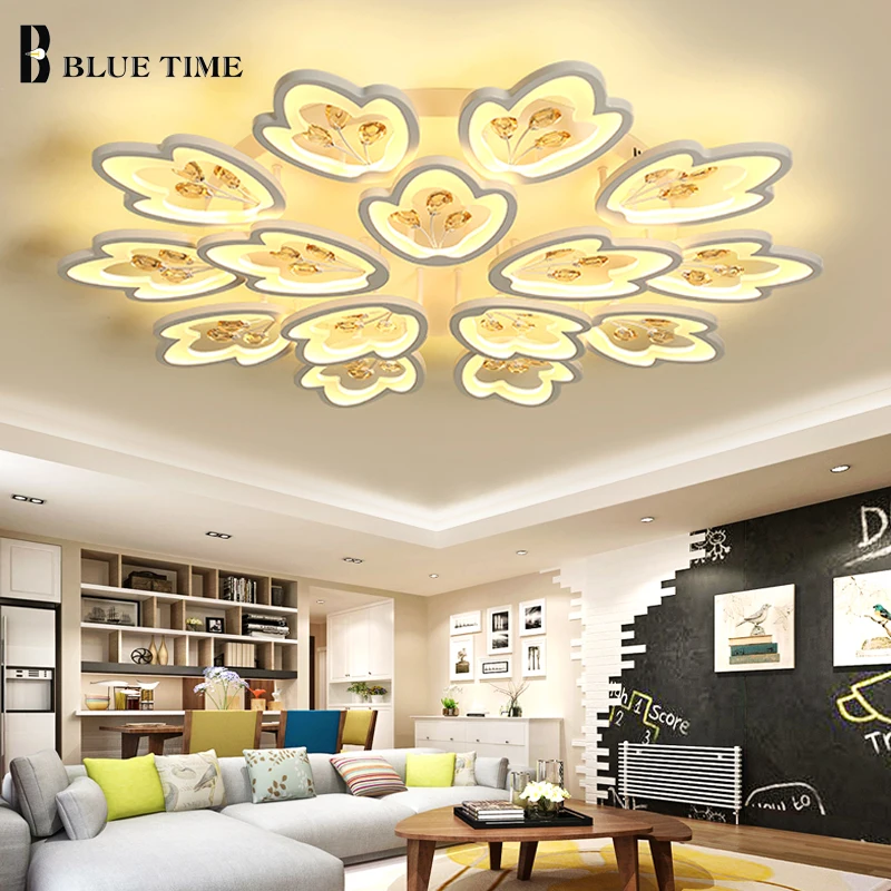 

Acrylic White Modern LED Chandelier For Living room Bedroom Dining room Luminaires Led Ceiling Chandelier Lighting Fixtures
