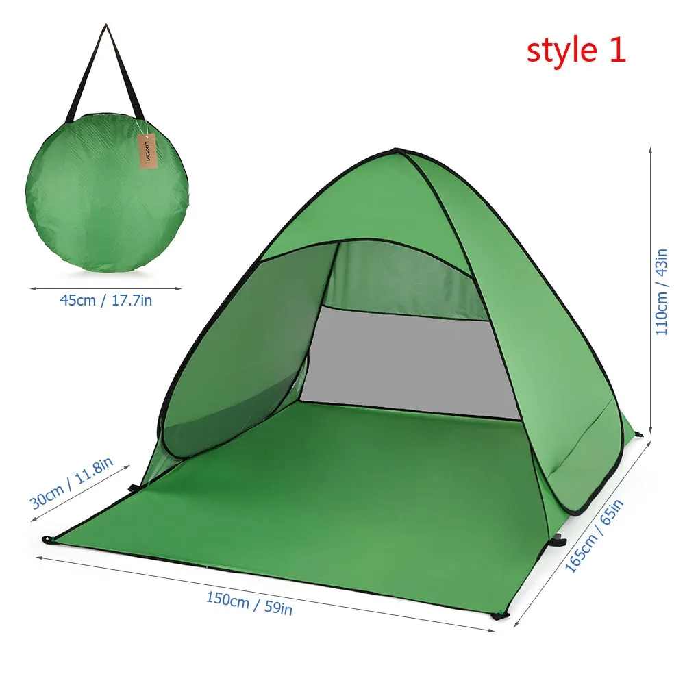 Lixada автоматическая палатка с защитой от ультрафиолета, палатка для кемпинга, Мгновенный Всплывающий пляжный тент, легкий солнцезащитный тент