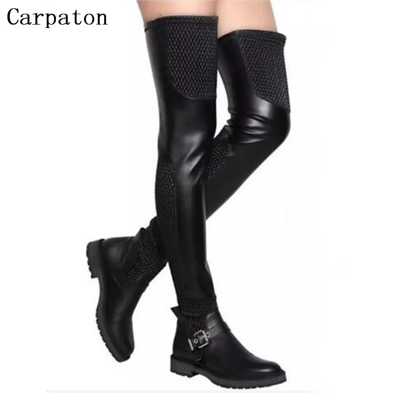 botas ate a coxa salto baixo