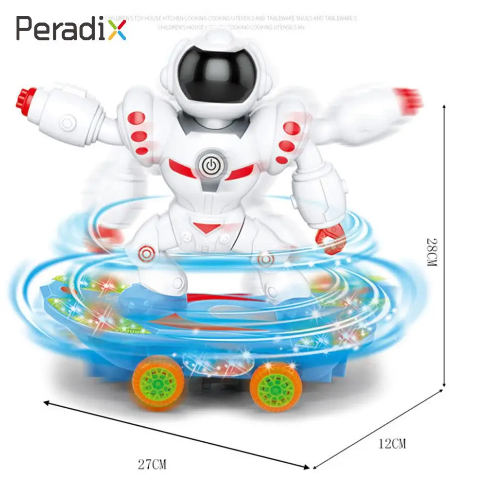 Скейтборд робот Робот игрушка танцы робот датчики астронавт мини голосовой активированный Премиум скейтборд большой размер подарки новая