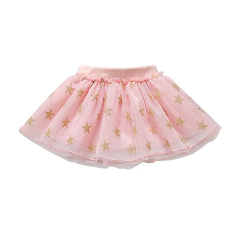 Летняя стильная юбка для маленьких девочек детские юбки-пачки с принтом со звездой, мини-юбка для танцев, От 1 до 6 лет