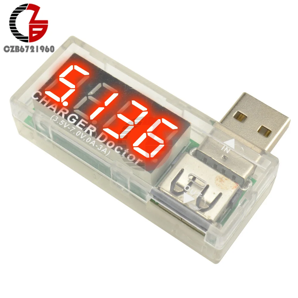 0 56 &quotсветодиодный цифровой вольтметр амперметр DC 100V 10A измеритель тока USB