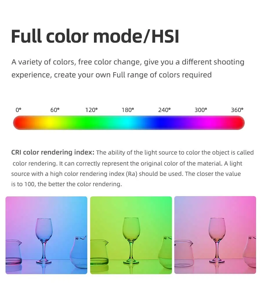IWATA GL-03 RGB 3000 K-5500 K Диммируемый полноцветный светодиодный вспышка для фото и видео студия DSLR камера свет для Vlogging Live