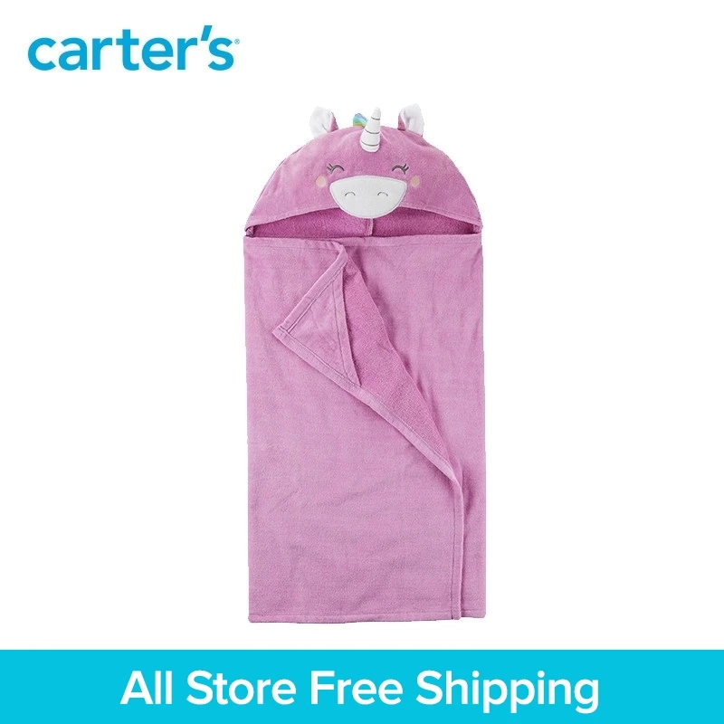 

Carter's 1-Piece baby children kids clothing Girl Unicorn Hooded Terry Towel 250G052