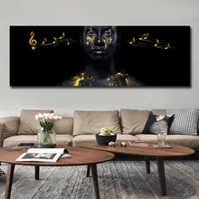 Africa Black Woman Art Prints on Canvas Modern Canvas Painting Wall Art Posters and Prints For Living Room Decoration