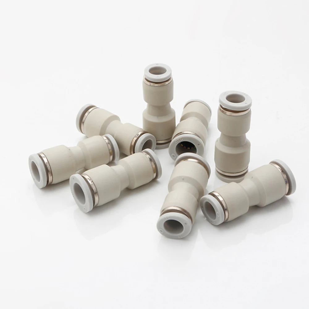 

Pneumatic connector plastic straight through diameter PG6-4PG8-6 size head fast quick insertion pneumatic connector Fittings