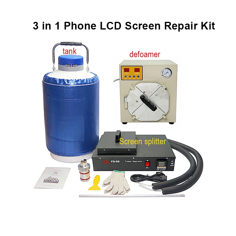  FS06 Frozen separator Liquid nitrogen split screen freezing LCD separating machine +auto Bubble def