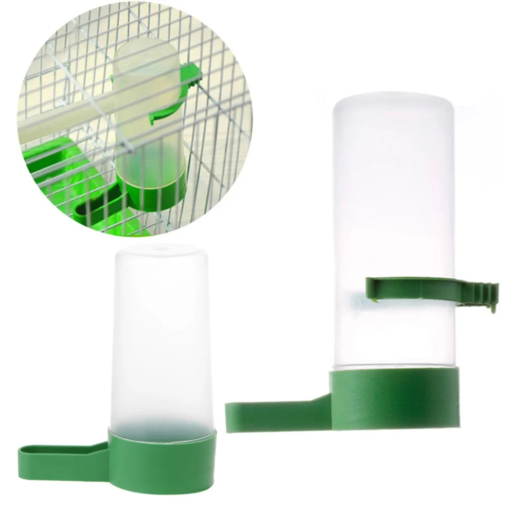 

S/L Bird Drinker Food Feeder Waterer Clip for Aviary Budgie Cockatiel Lovebird
