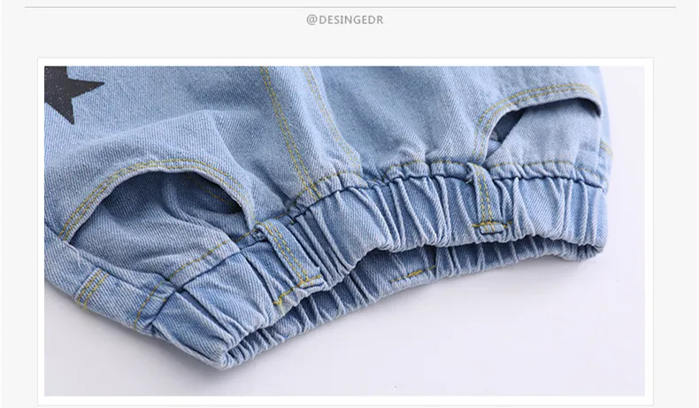 DFXD/Коллекция года, Новое поступление, весенне-осенние джинсы для девочек-подростков с принтом со звездой, прямой светильник, Синие рваные штаны детские хлопковые штаны для детей возрастом от 3 до 14 лет