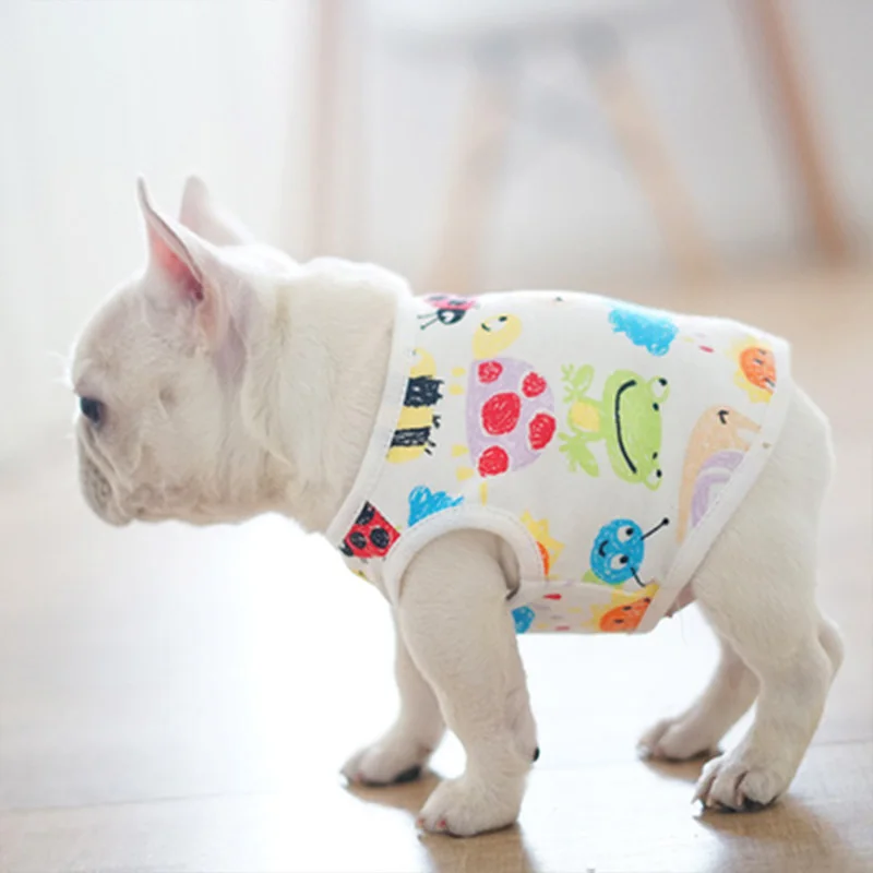 Французский одежда для бульдога ПЭТ комплекты одежды для малых и средних собак Одежда для питомца наряд для щенка Одежда для собак пара домашних животных собак Костюмы - Цвет: Shirt
