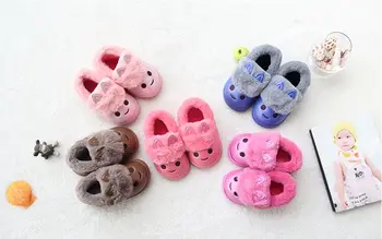 

2018 New Winter fashion design Wholesale Kids Boys Girls Winter Infant Warm Shoes Baby Anti-Slip Indoor Soft Slipper