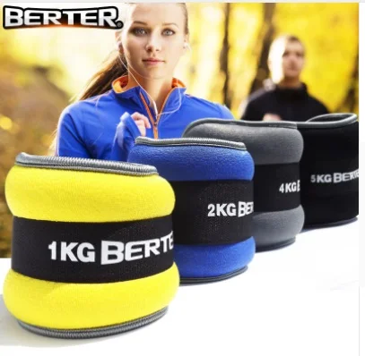 

2pcs/1pair 1kg Adjustable Leg Ankle Weights Straps Strength Training Exercise Fitness Equipment For Running Basketball Football