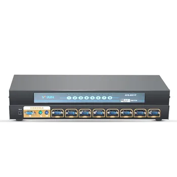 

kvm converter, automatic VGA video converter, ps2 8 into 1 out, the mouse and keyboard control