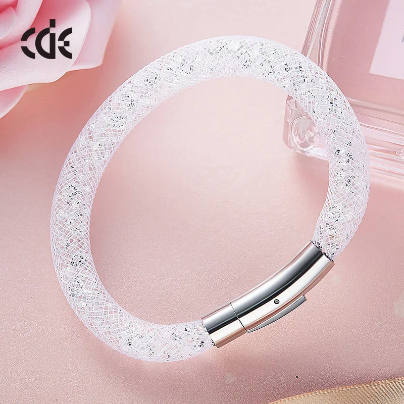 Cdyle Crystals from Swarovski Luxury Pertionality Bracelet Women Bracelets & Bangle Trendy Elegant Chic Bijous White Black Color