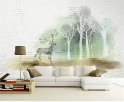 3d обои на заказ фотография Фреска нетканые лес Лось фоне стены живопись гостиная обои для стен 3d