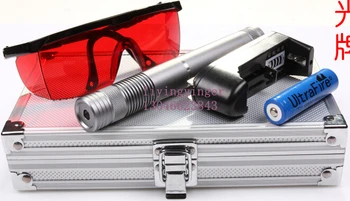 

High Power Blue laser pointers 40w 40000m 450nm LAZER Flashlight Burning Match/dry wood/candle/black/Burn cigarettes+Glasses