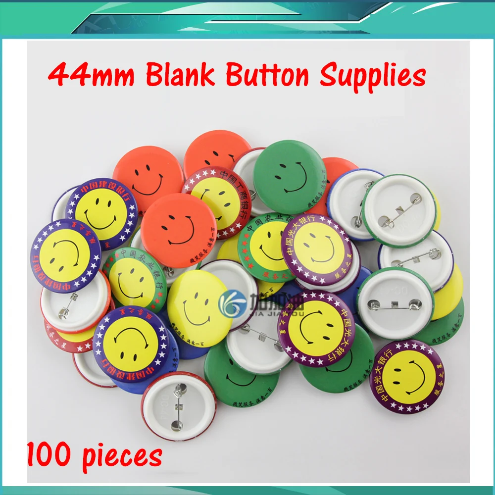 

44MM High Quality Badge Material Tinplate Badges Supplies Wholesale the Dutch Needle 100 Sets/Lot