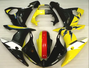

3 Free Gifts New ABS motor Fairing Kit Fit For YAMAHA YZF-R6 2003 2004 2005 R6 03 04 05 Full Fairings custom red yellow cool