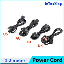 1 шт. шнур питания переменного тока Кабель настольный монитор компьютер универсальный 3 зубец Европа США Великобритания Австралия шнур 1,2 м