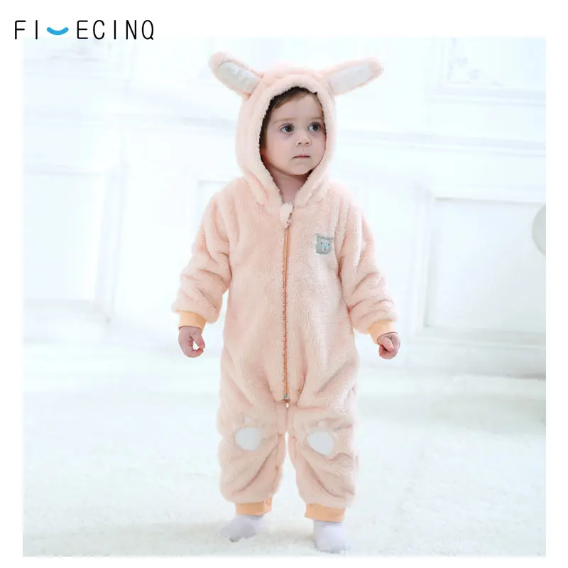 

Bear Costume Baby Wear Girl Kawaii Animal Pink Kids Onesie Winter Warm Cartoon Soft Fancy Children Suit Carnival Festival Outfit