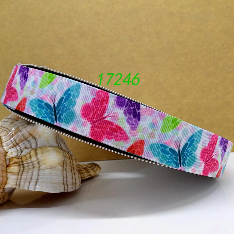 50 ярдов в Размер Бабочка лента напечатанная grosgrain лента 17246