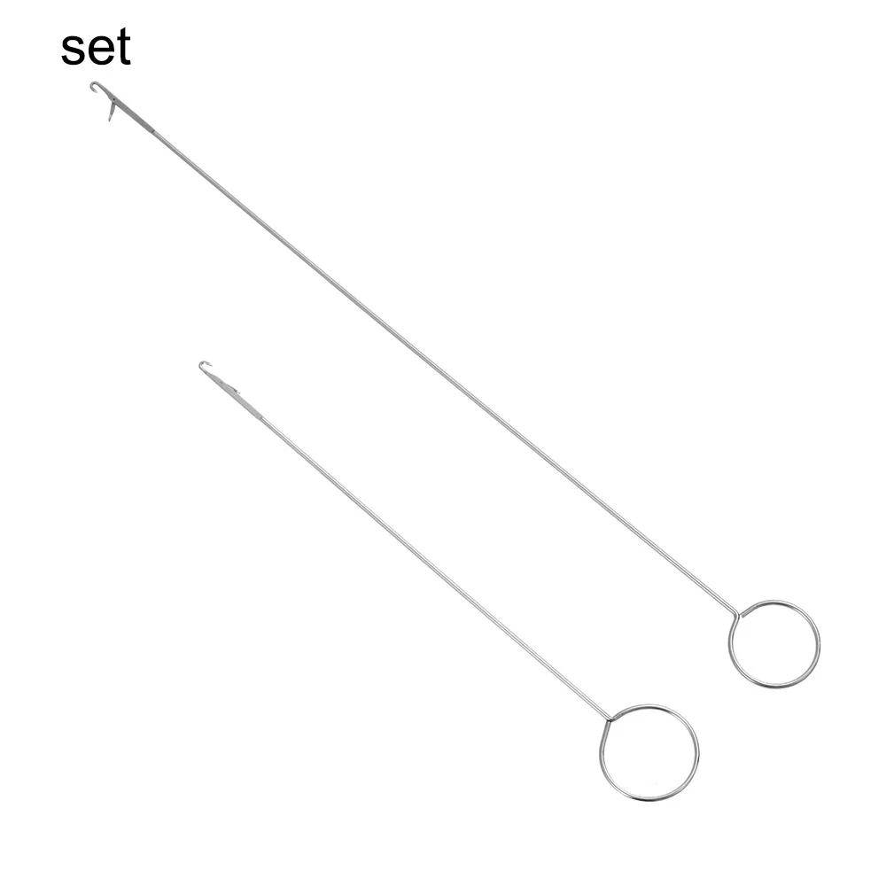 1 шт. Металлическая петля для шитья крючок с защелкой для поворота тканевых трубок ремни лента для ручного шитья - Цвет: Set