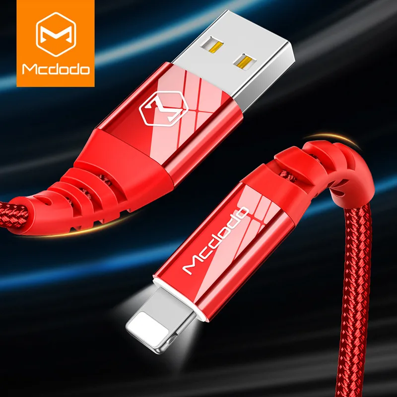 MCDODO USB кабель для iPhone XS MAX XR X 8 7 6 5 6s Быстрая зарядка передачи данных 5S 5C SE Usb шнур