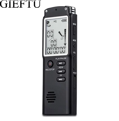 

GIEFTU T60 Professional 8GB Time Display Recording Digital Voice Audio Recorder Dictaphone MP3 Player