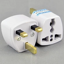 Для Всеобщей Путешествия Мощность разъем для Великобритании адаптер AC Plug(3-зубец) электрическая вилка DHL 1000 шт