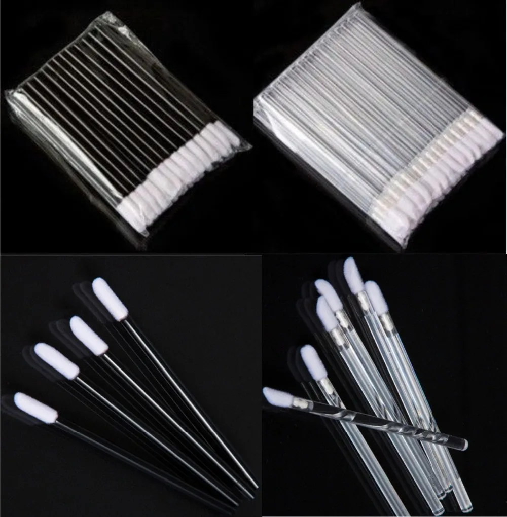 

50/100pcs Lipbrush Makeup Brushes Disposable Cosmetic Lip Brush Lipstick Gloss Wands Applicator Make Up Tool Brush Black&Clear