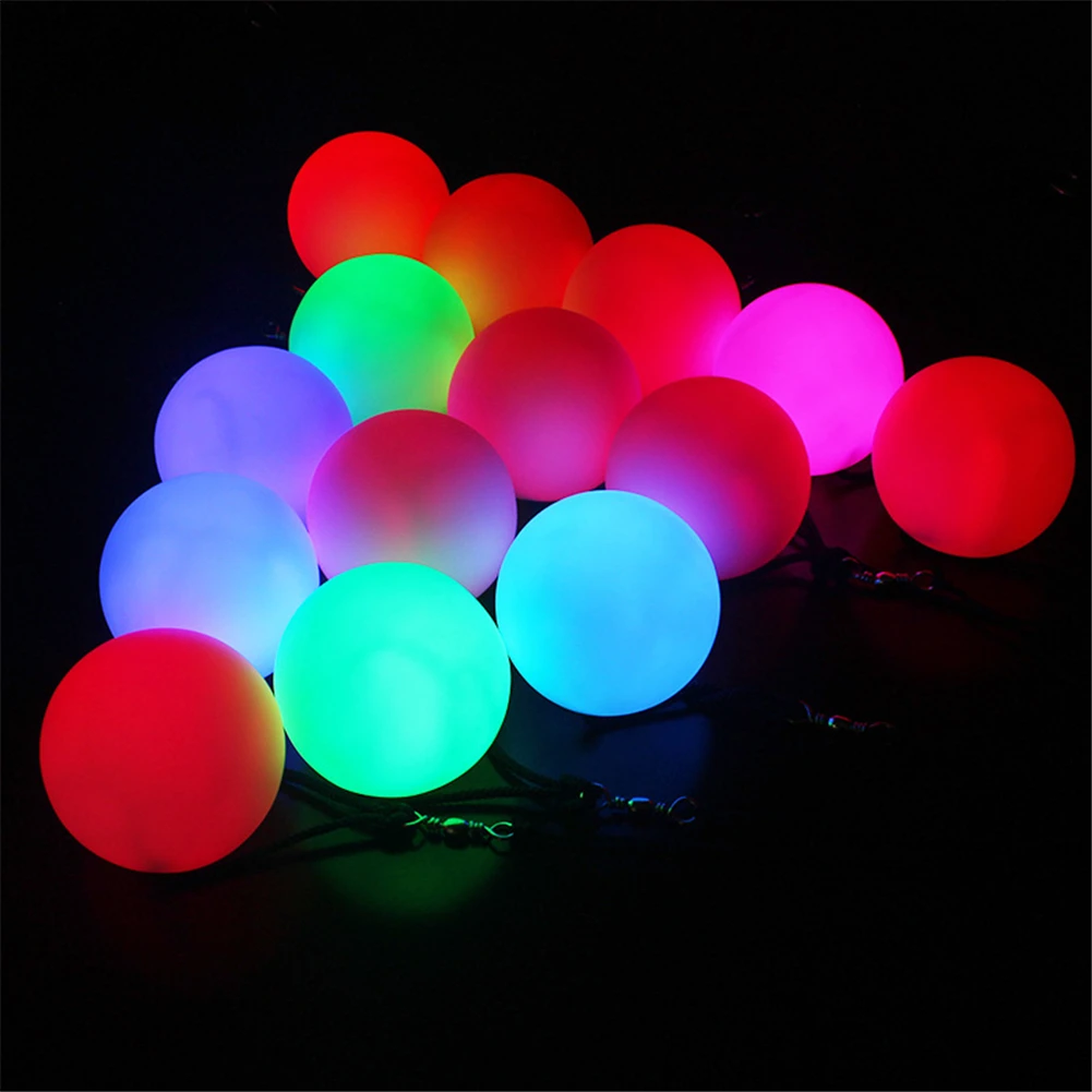 Водонепроницаемый Цвет Фул ламповое дежурное освещение вечерние светильник люминесцентный бросание мяч многоцветный свет жонглирование шары для кручения