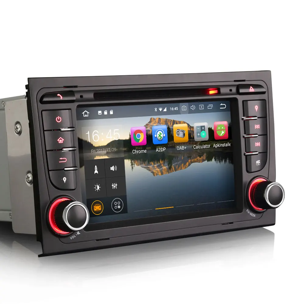 Cheap Erisin ES7878A 7" Android 8.0 Car GPS Radio DVR DAB+ DVD for AUDI A4 S4 RS4 B7 B9 SEAT EXEO 2