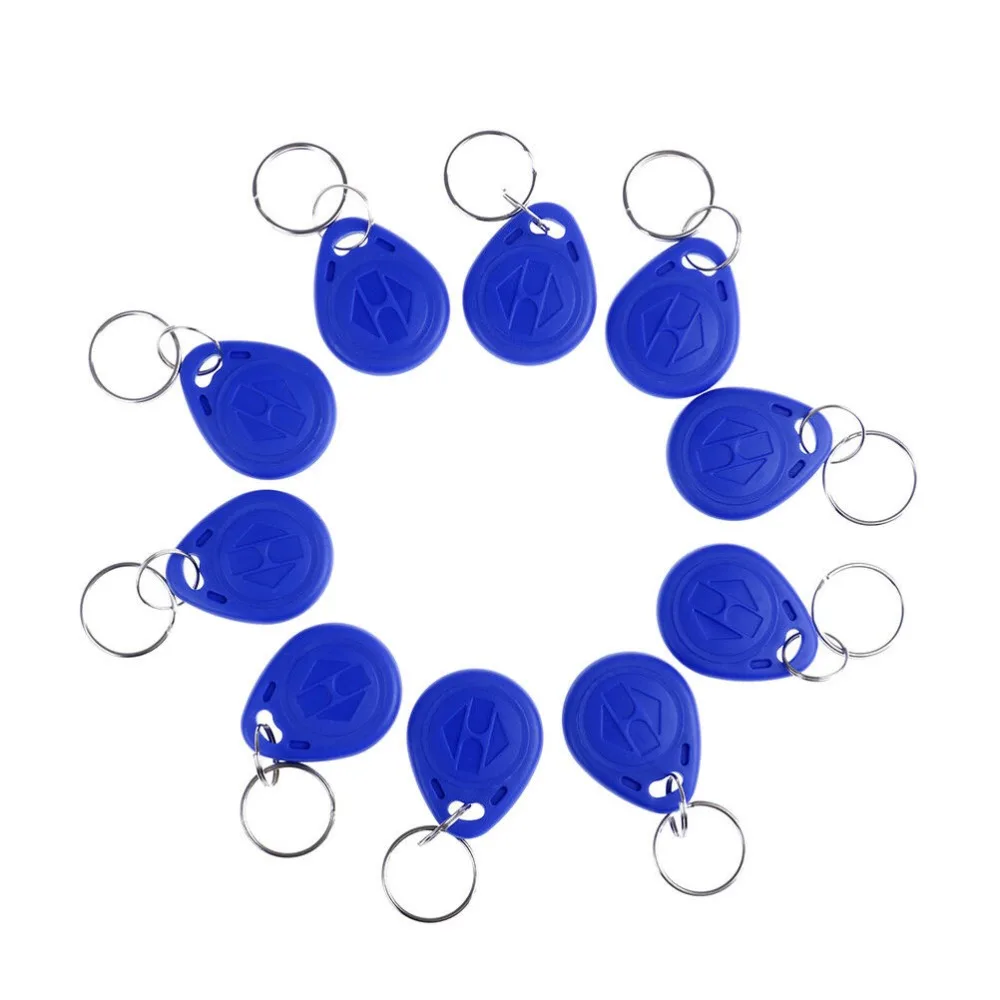 

10Pcs TK4100 keychains 125KHZ RFID proximity id card token tags key fobs